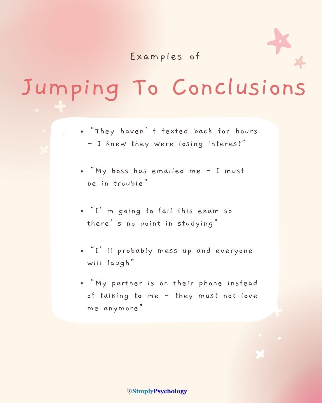 Jumping To Conclusions jumping to conclusions