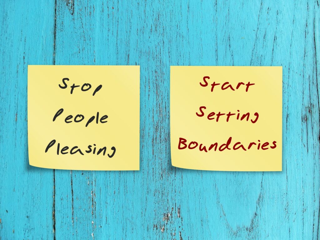 How To Stop Being a People Pleaser 3 setting boundaries